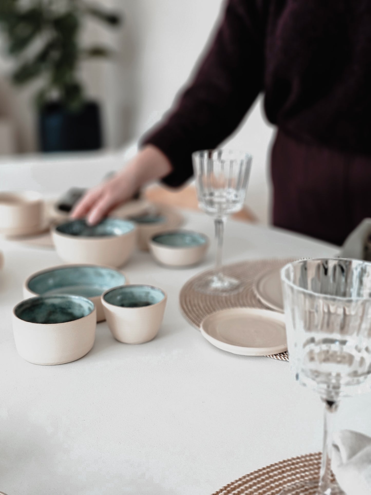 Tapas potje M1 - Sand midnight blue