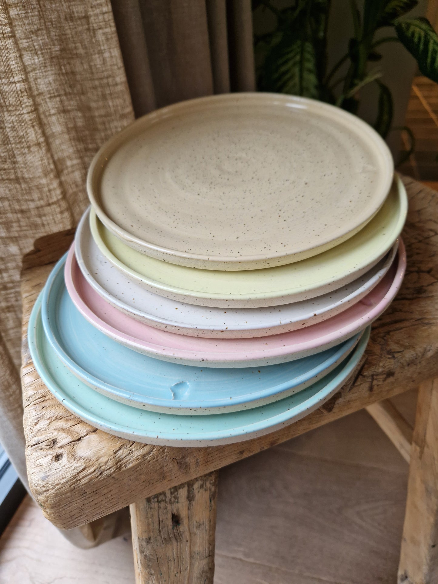 Bord small set van 6 - Pastel